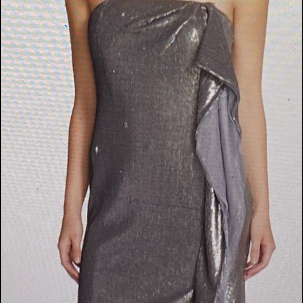 Halston Heritage Sequined Dress